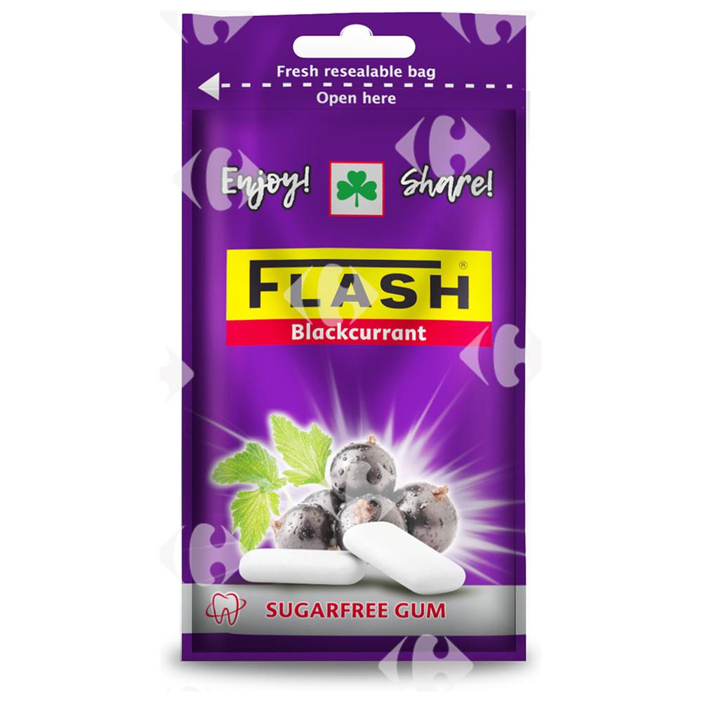 [686520] Sachet Chewing-Gum Blackcurrant Flash 35g