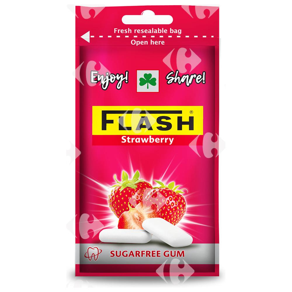 [686610] Sachet Chewing-Gum Fraise Flash 35g