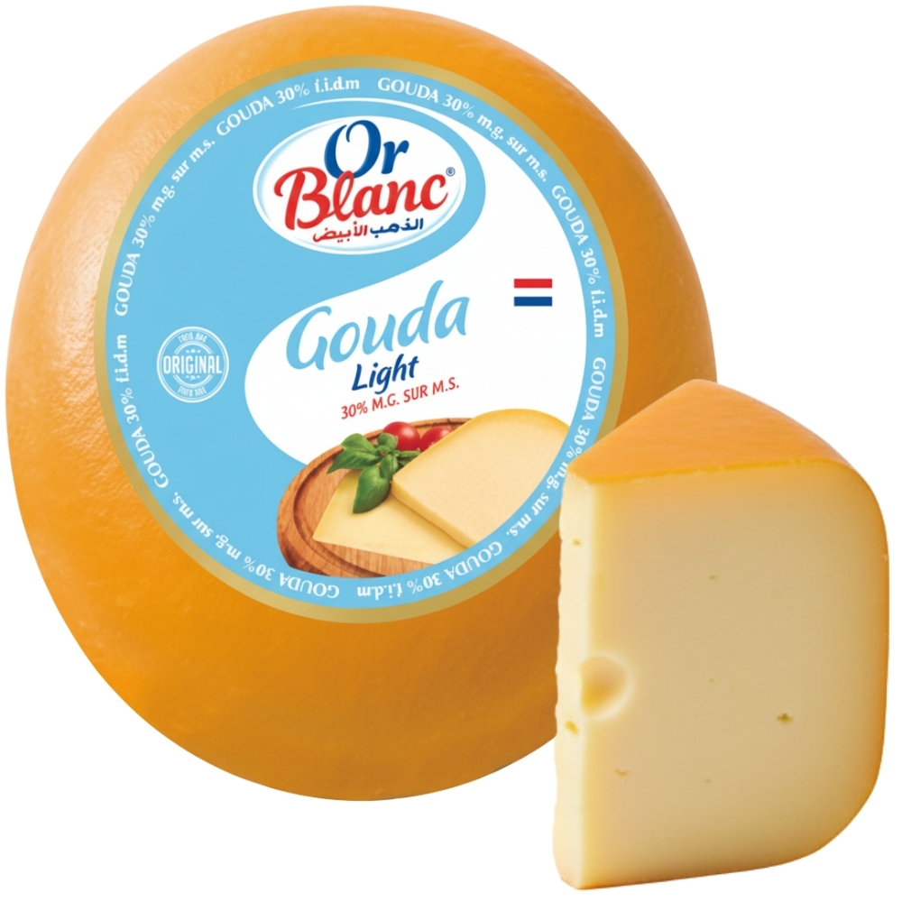 [622056] Fromage Gouda Light Or Blanc 100g