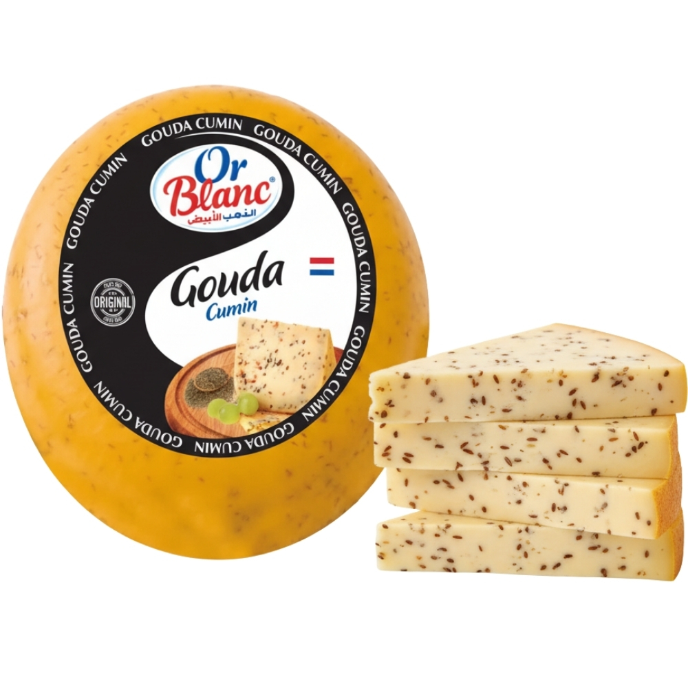 [622052] Fromage Gouda Cumin Or Blanc 100g