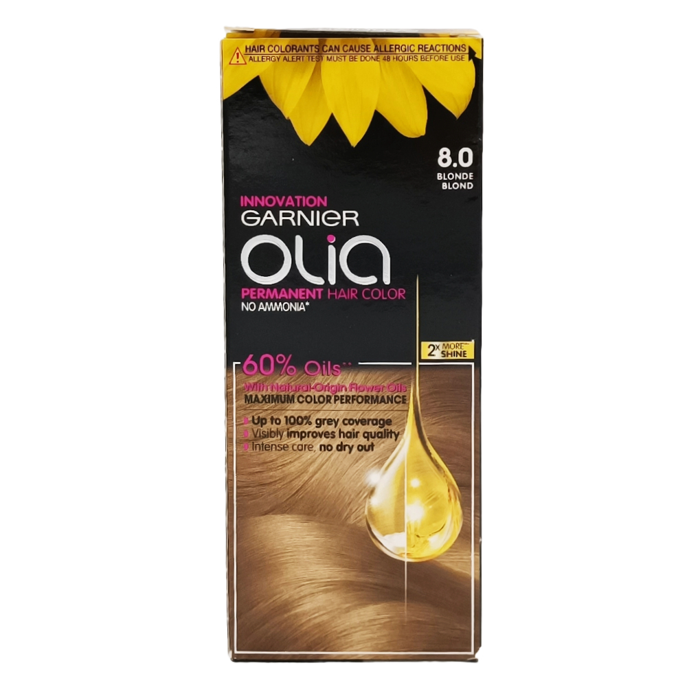 [650585] Coloration aux Huiles sans Ammoniaque Blond 8,0 Olia