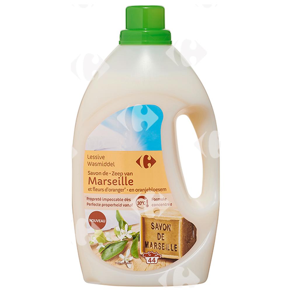 [647941] Détergent Lessive Liquide Savon de Marseille Carrefour 2,2L