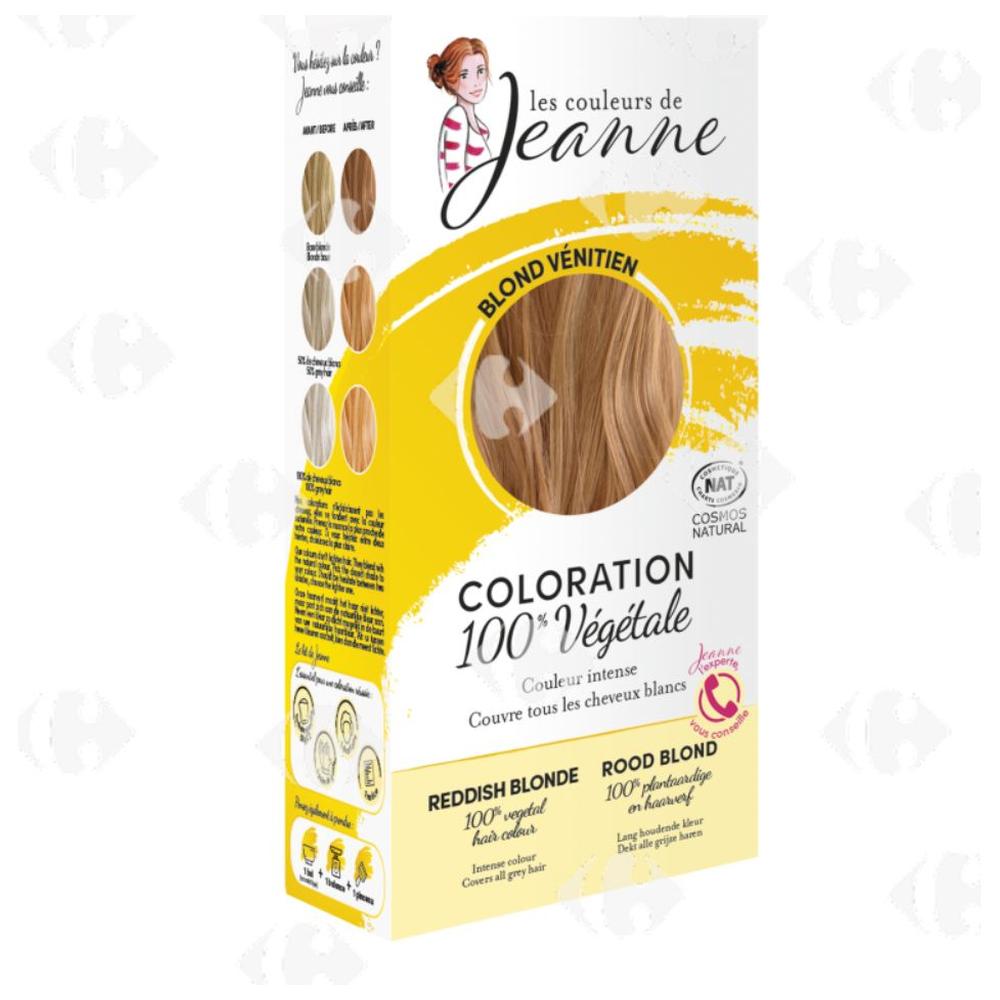 Coloration Végétale Blond Vénitien de Jeanne 2x50g