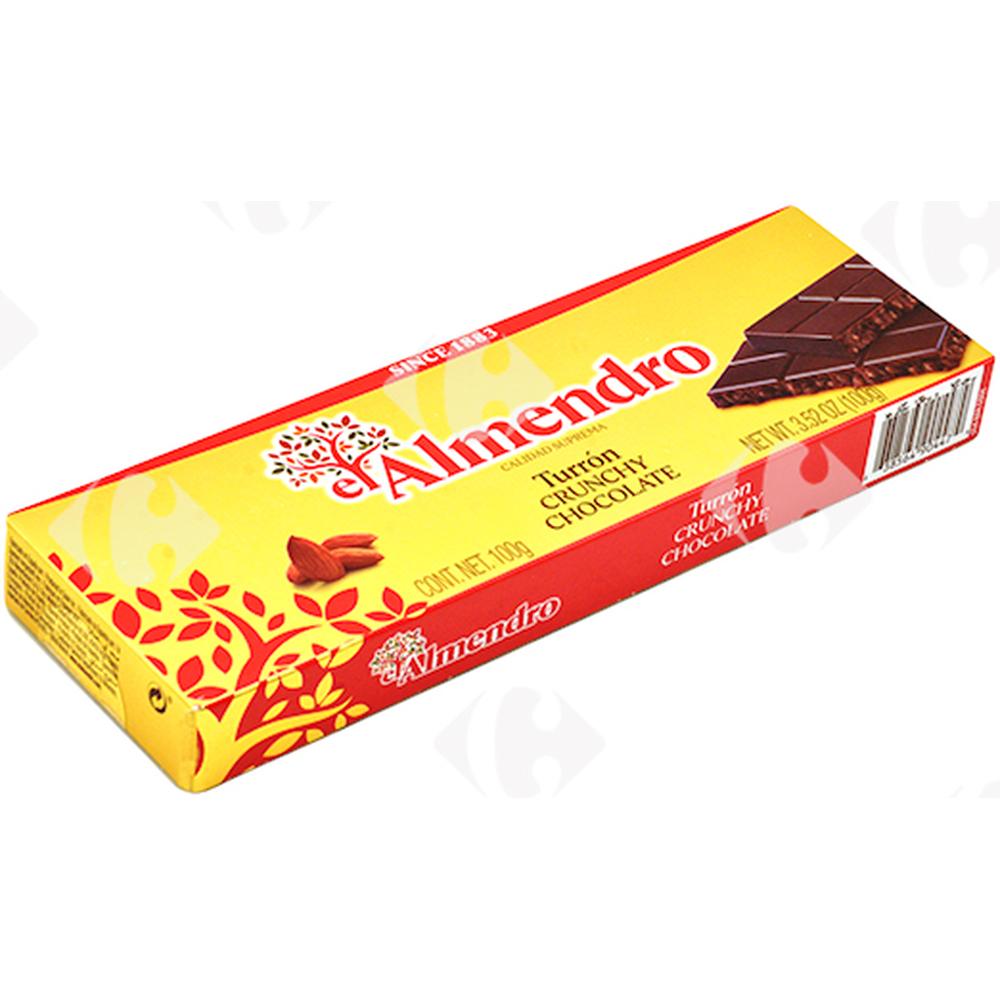 [656396] Turron Chocolat Crunchy El Almendro 100g