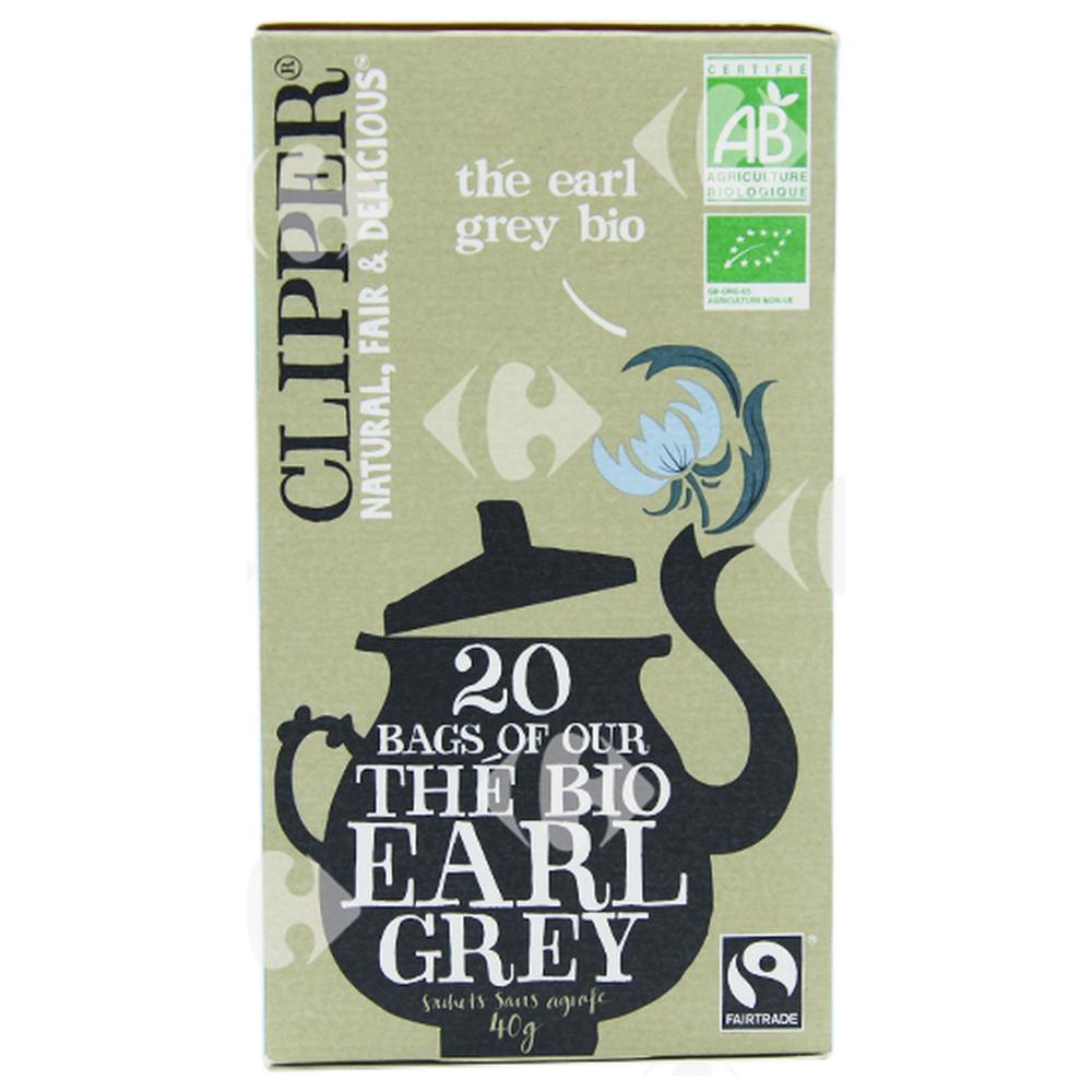 Infusions en Sachets Thé Bio Earl Grey Clipper 20 sachets