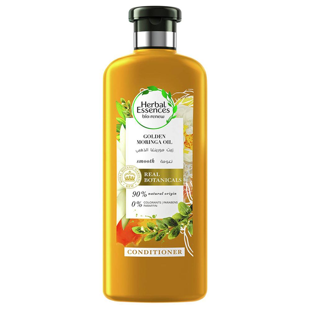[628436] Après Shampooing Bio Renew Smooth Golden Moringa Oil Herbal Essences 400ml.