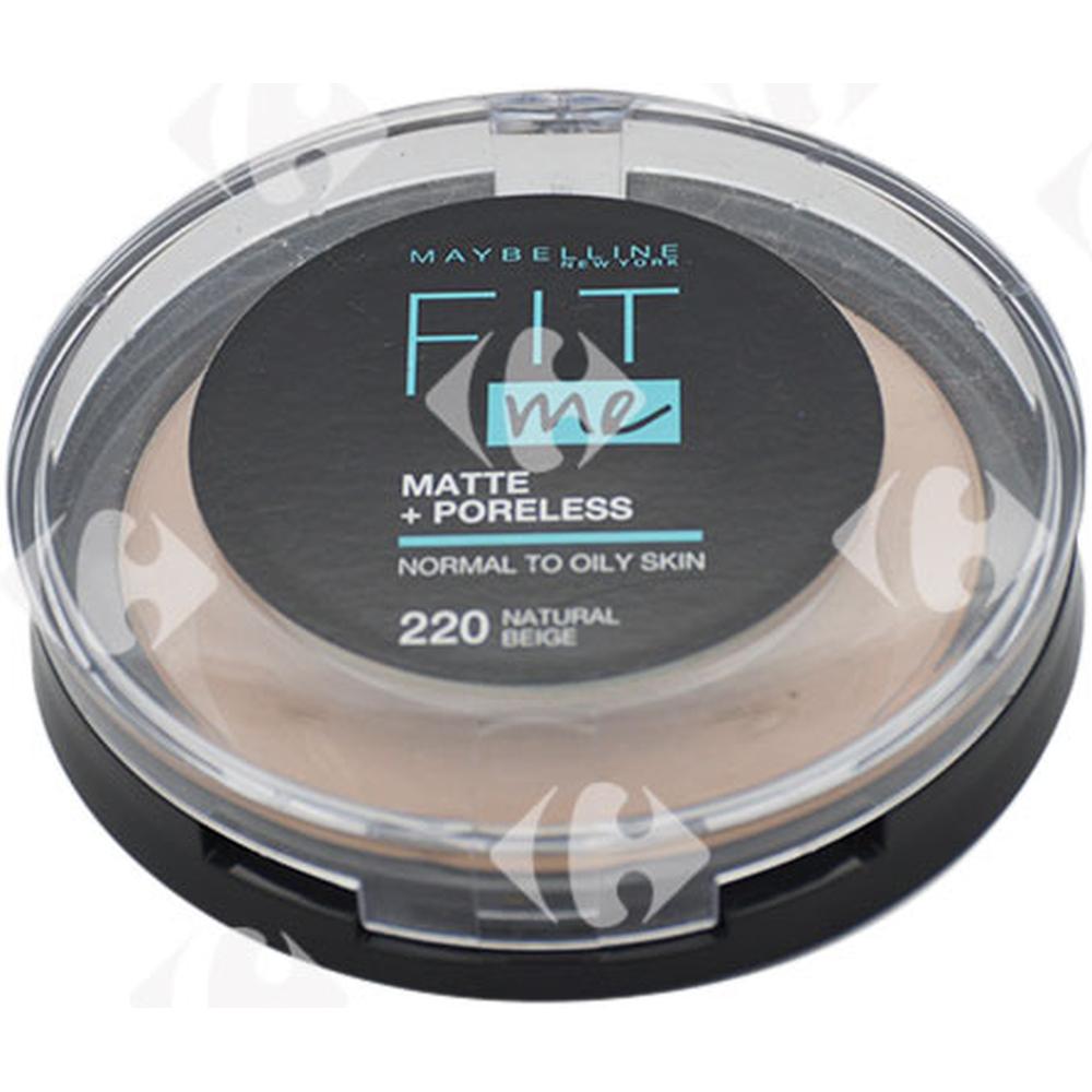 [663927] Poudre Fit Me Matte & Poreless 220 Natural Beige Maybelline