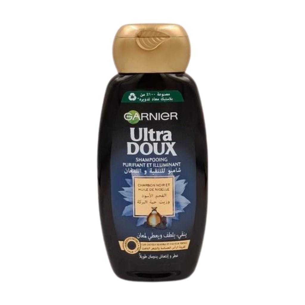 [663235] Shampooing Black Charcoal Ultra Doux Garnier 200ml