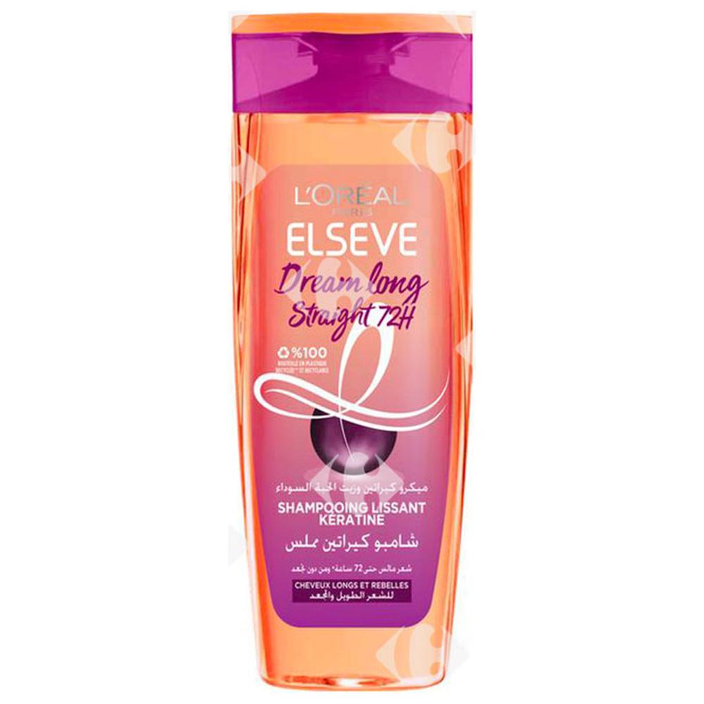 [664370] Shampooing Dream Long Straight 72h Lissant Kératine Elsève 400ml
