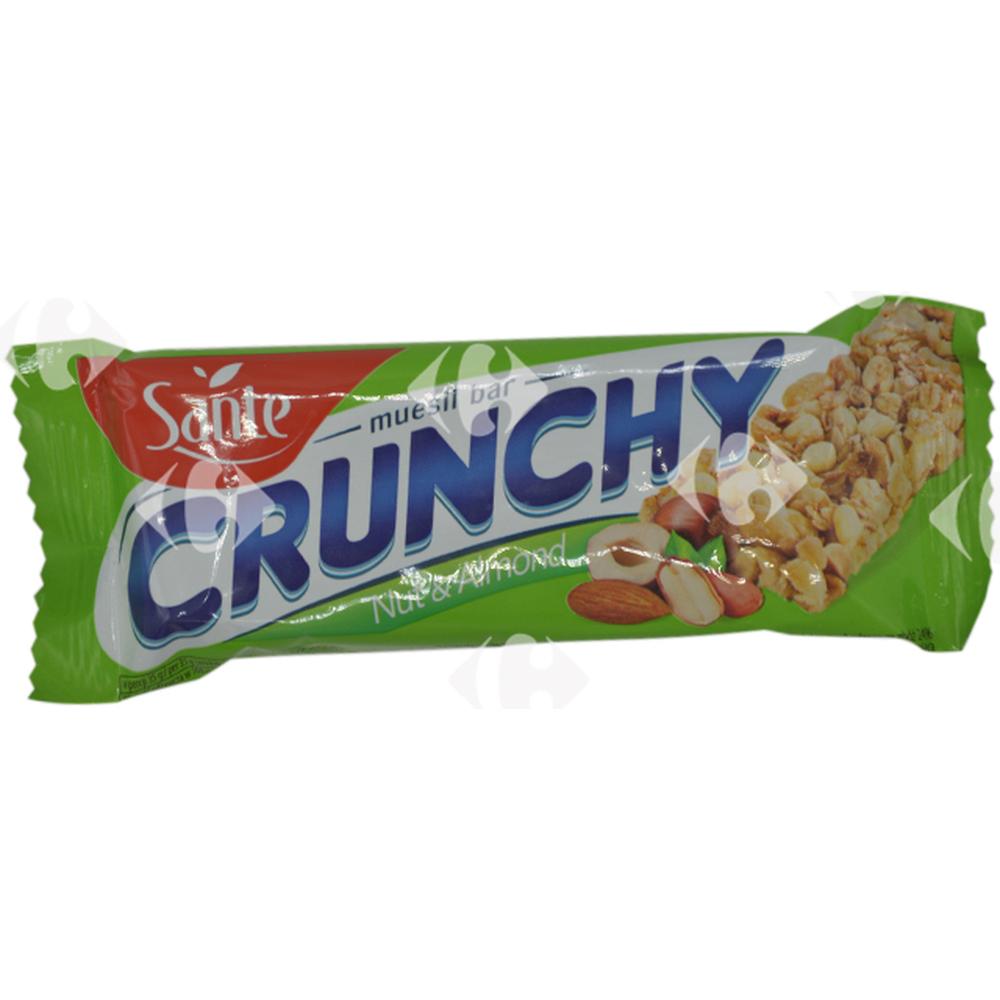 [357423] Barres Muesli Noisette et Amande Crunchy Sante 30g