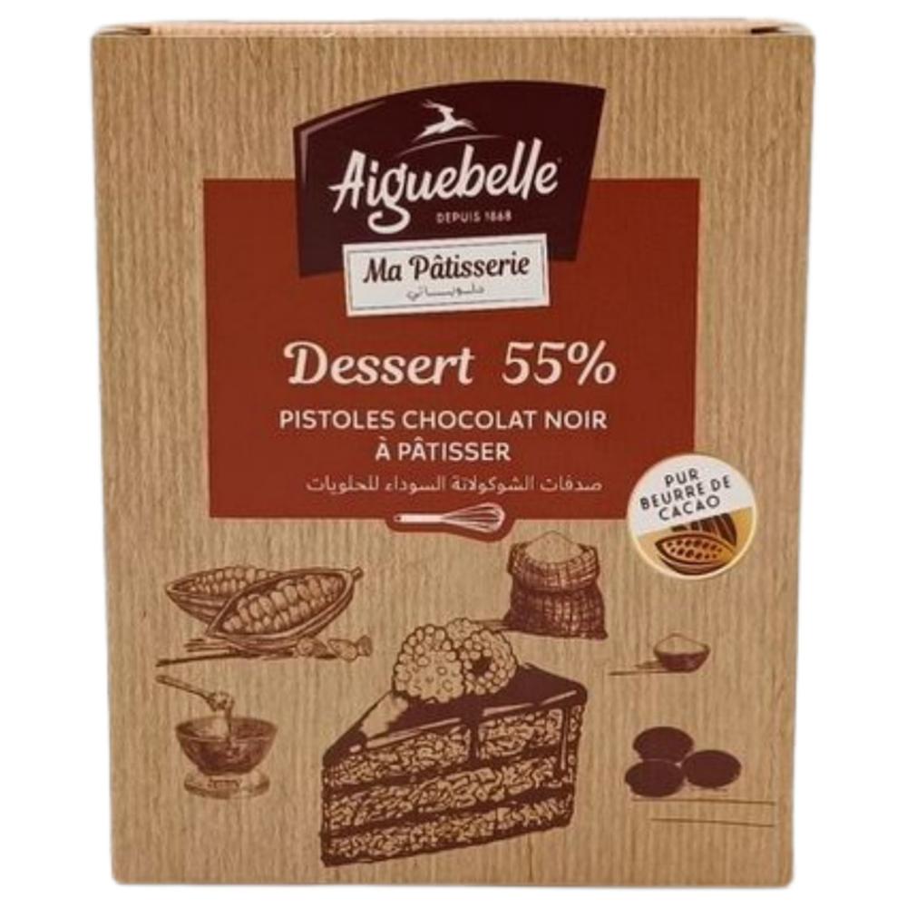 Pistoles Sucre Chocolaté Noir 55% Cacao Aiguebelle 250g