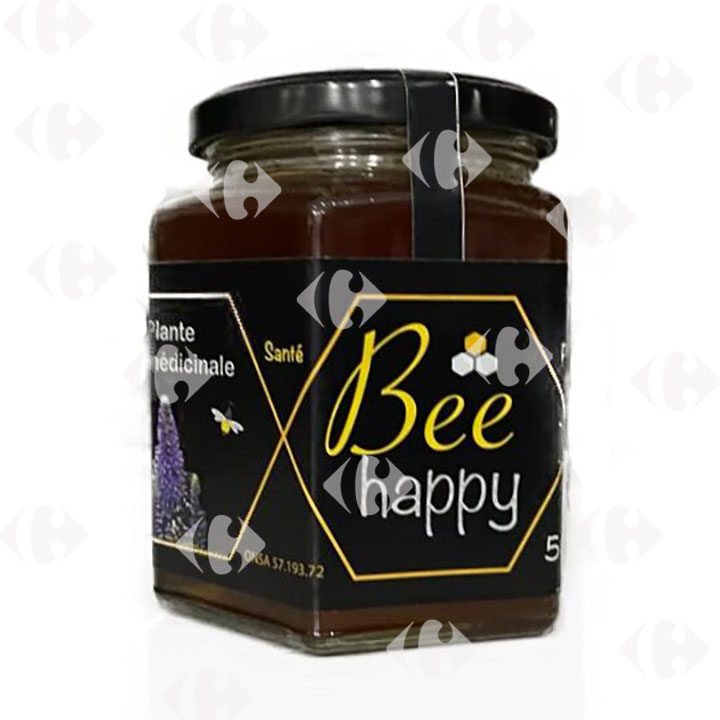 [658118] Miel Plantes Médicinales Bee Happy 500g.