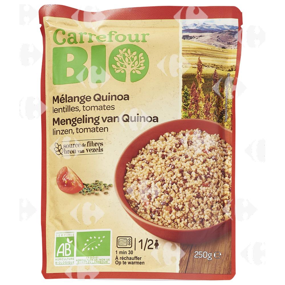 [637943] Mélange Bio Quinoa Tomates Lentilles Carrefour Bio 250g