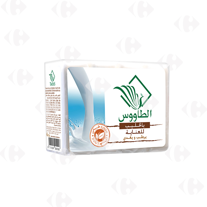 [414451] Savon Dur Soin au Lait Taous 4x125g