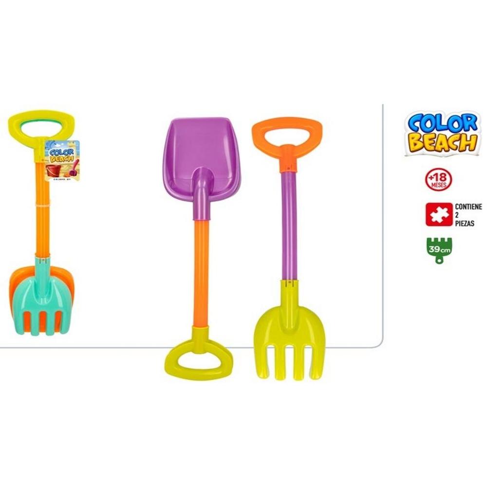 [715685] Set Pelle + Rateau Plage 39cm 2 pièces