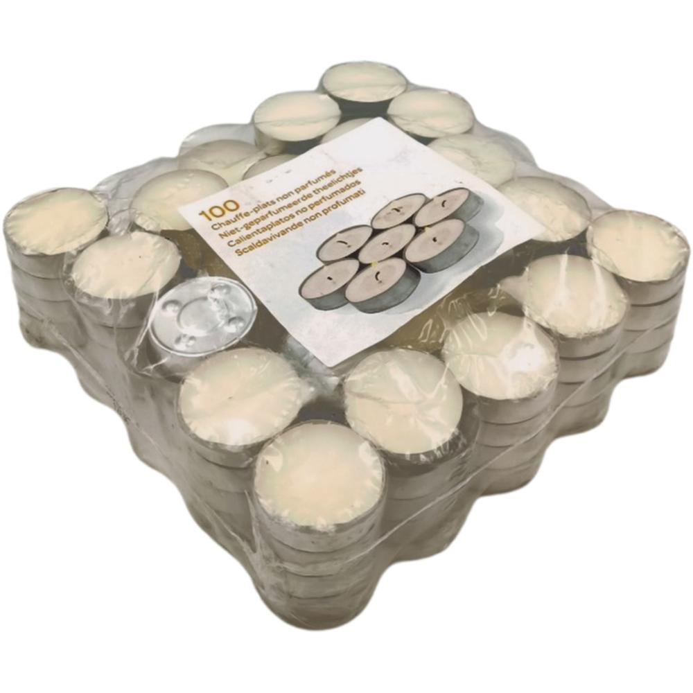 Bougies Chauffe Plats Non Parfumées-100 pièces