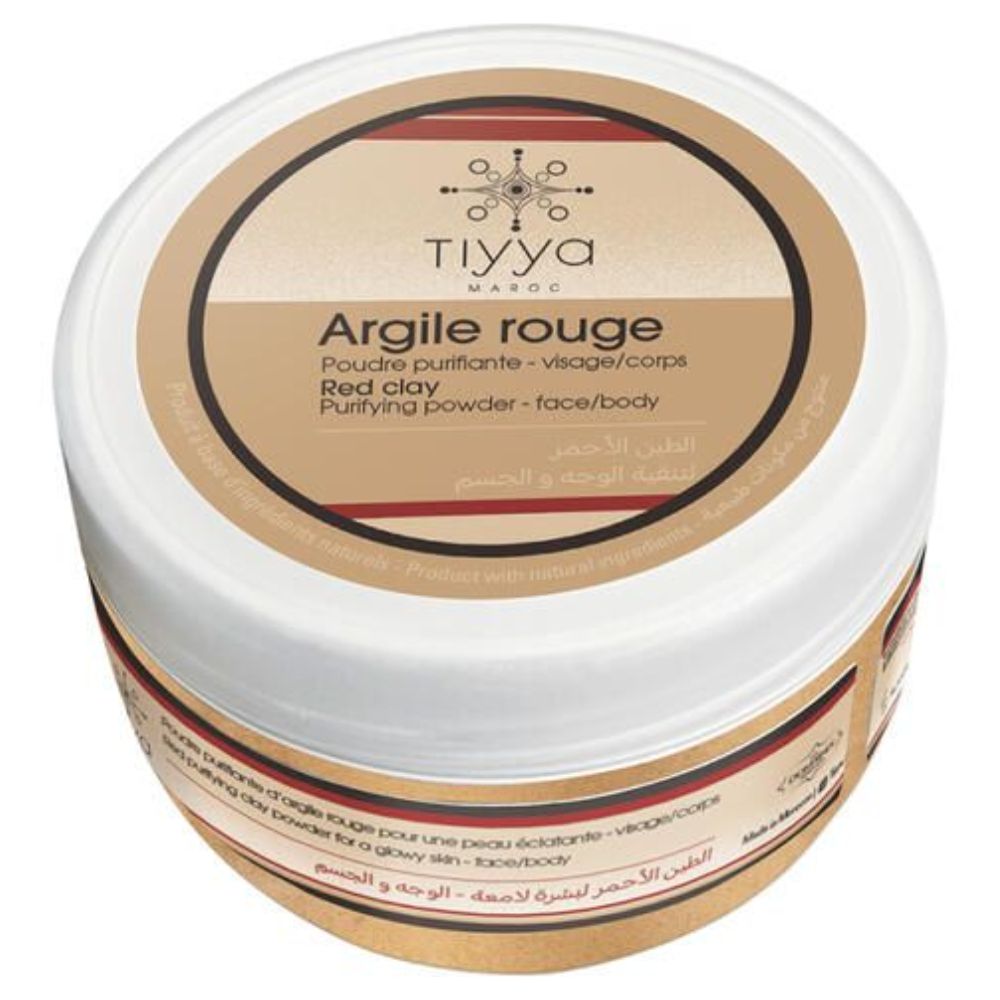 Argile rouge en poudre Visage Corps Tiyya 200g