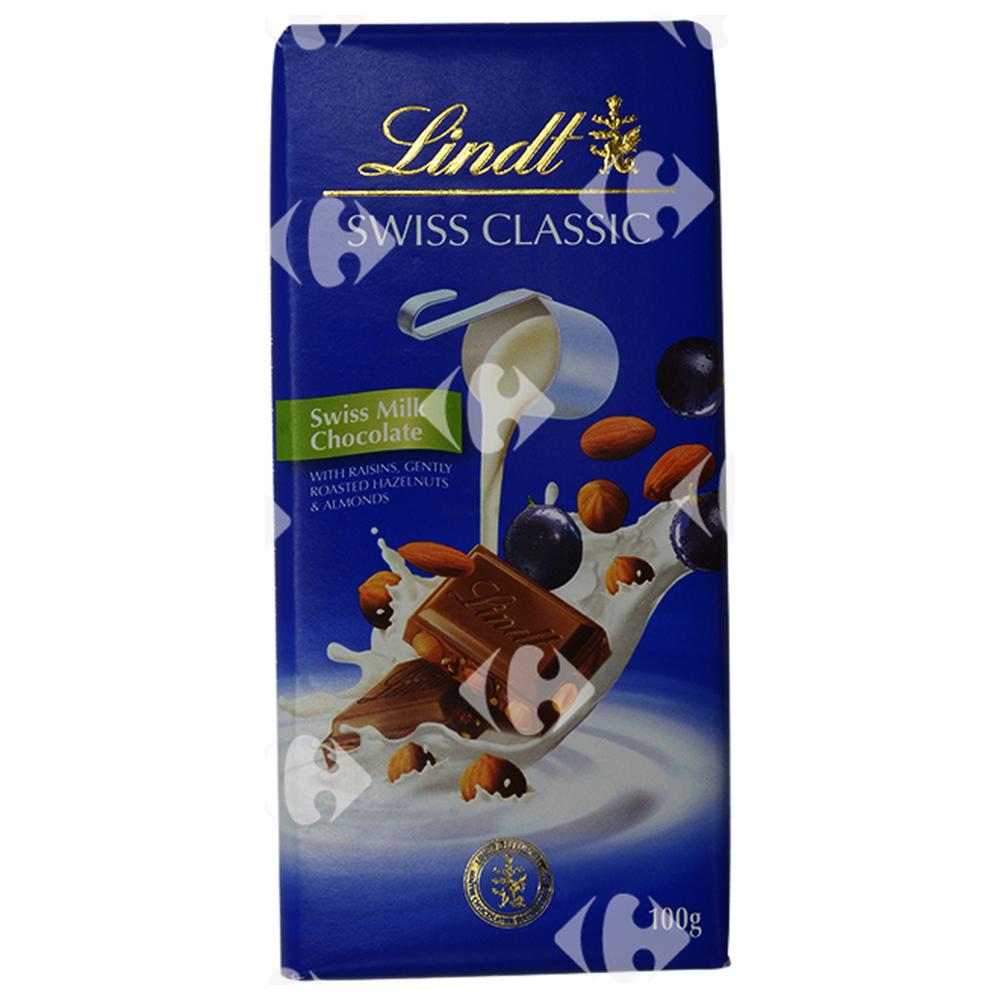 [70856] Tablette de Chocolat au Lait aux Noisettes Lindt 100g