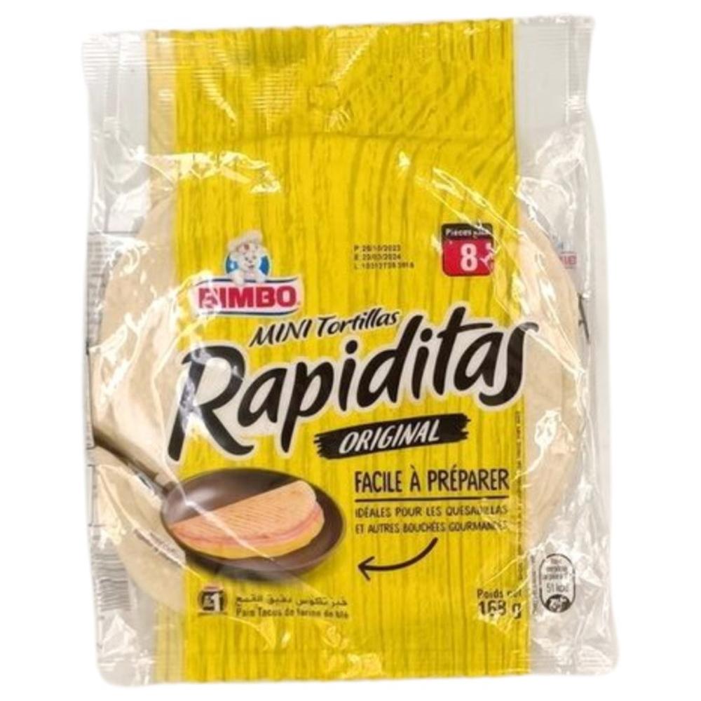 [692285] Mini Tortilla Rapiditas Original Bimbo 168g 8 unités.