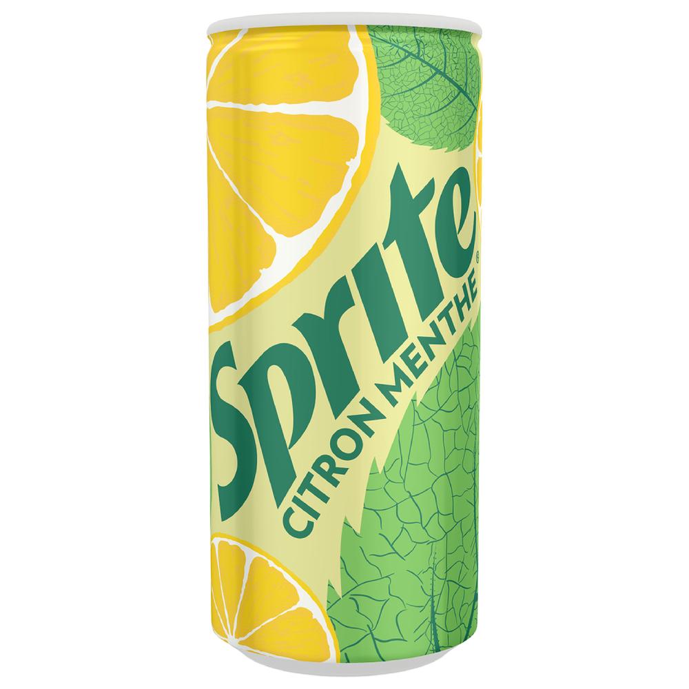 [702921] Boisson gazeuse citron menthe canette Sprite 25cl.