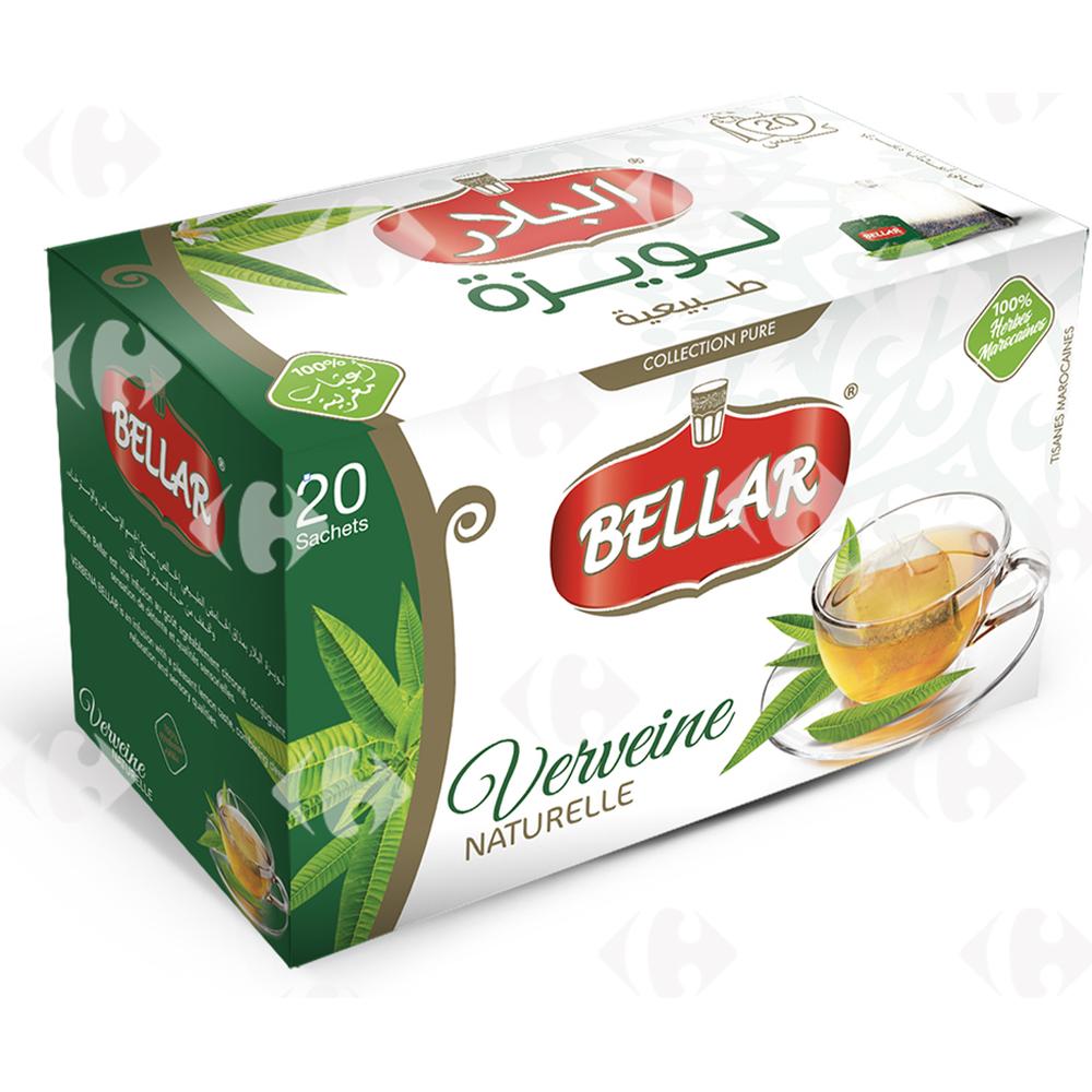 Infusions Verveine Naturelle Bellar 20 sachets.
