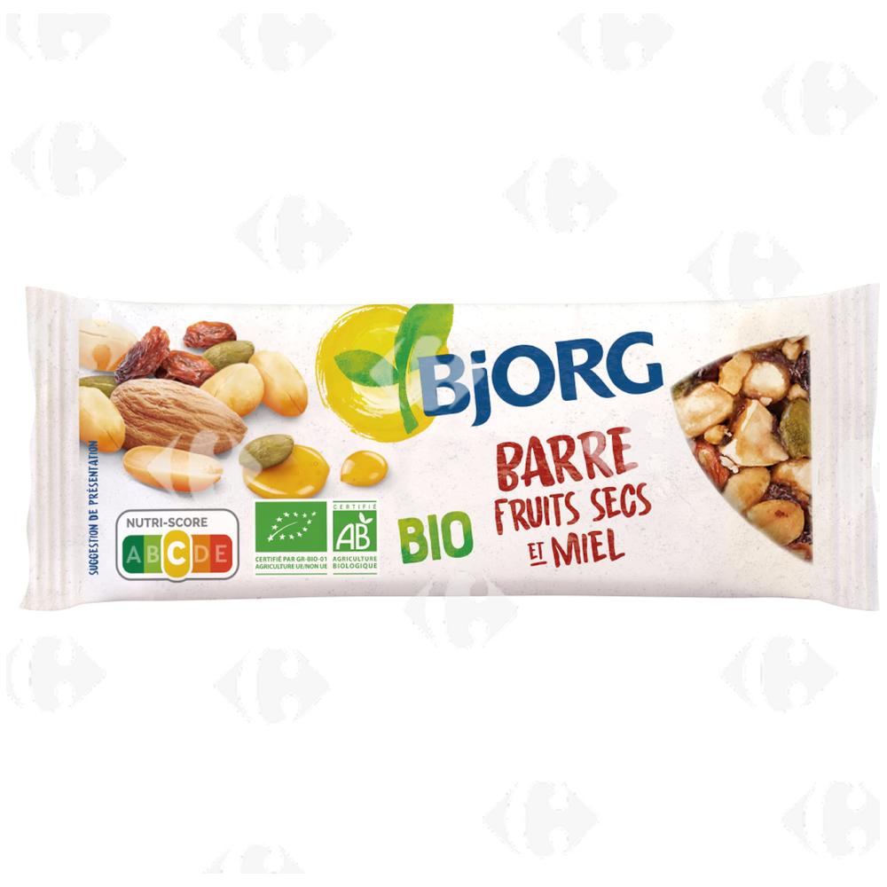 [668086] Barre de Fruits Secs et Miel Bio Bjorg 25g