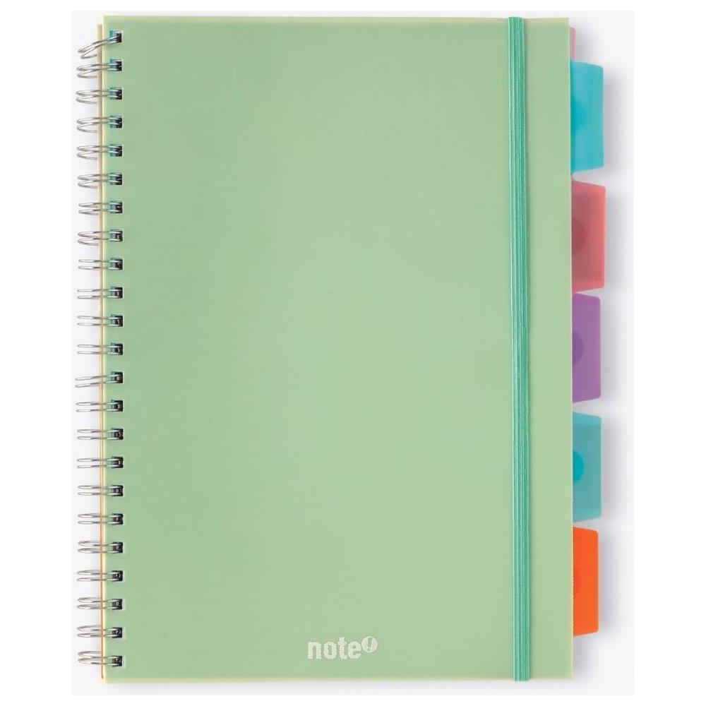 Carnet à Spirale Ligné A4 avec Élastiques et Séparateurs