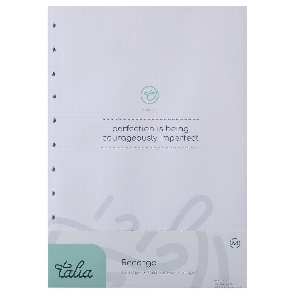 Recharge Carnet A4 Quadrillé Talia 29,7x21 cm 50 feuilles