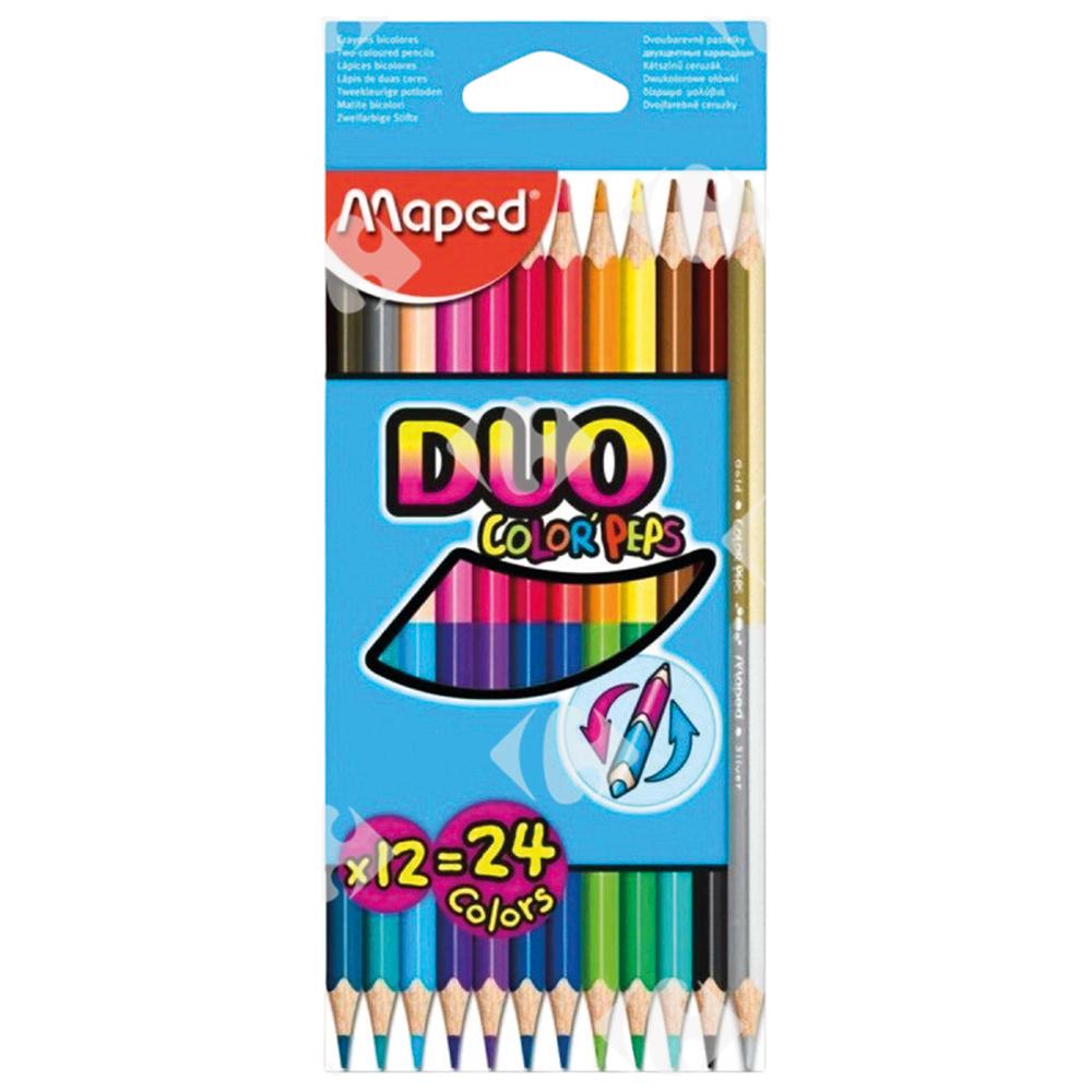 [215972] Crayons de couleurs Color Peps Duo Maped 12 unités