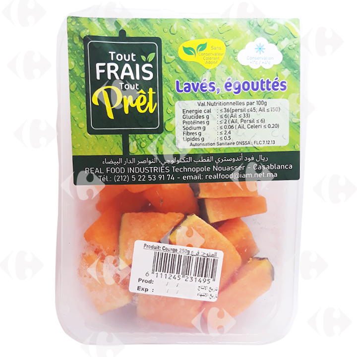 [637673] Courge Tout prêt tout frais 250g.