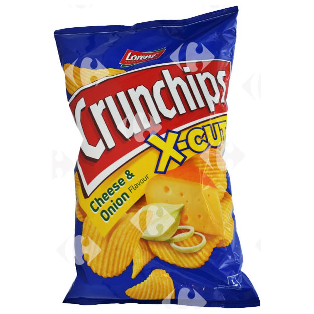 Chips au Fromage et aux Oignons X-Cut Crunchips 150g.