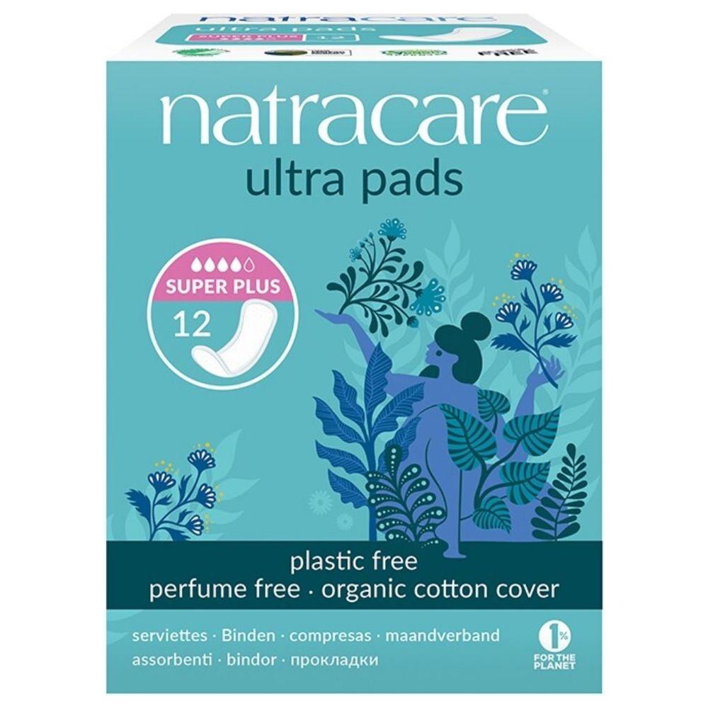 [720212] Serviettes Hygiéniques Bio Longues avec Ailes Natracare 10 unités