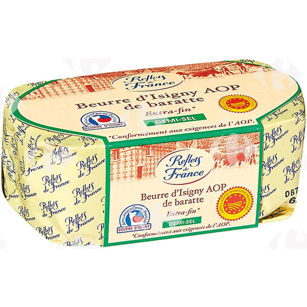 Beurre Moule Demi Sel d'Issigny de Baratte Reflets de France 250g.