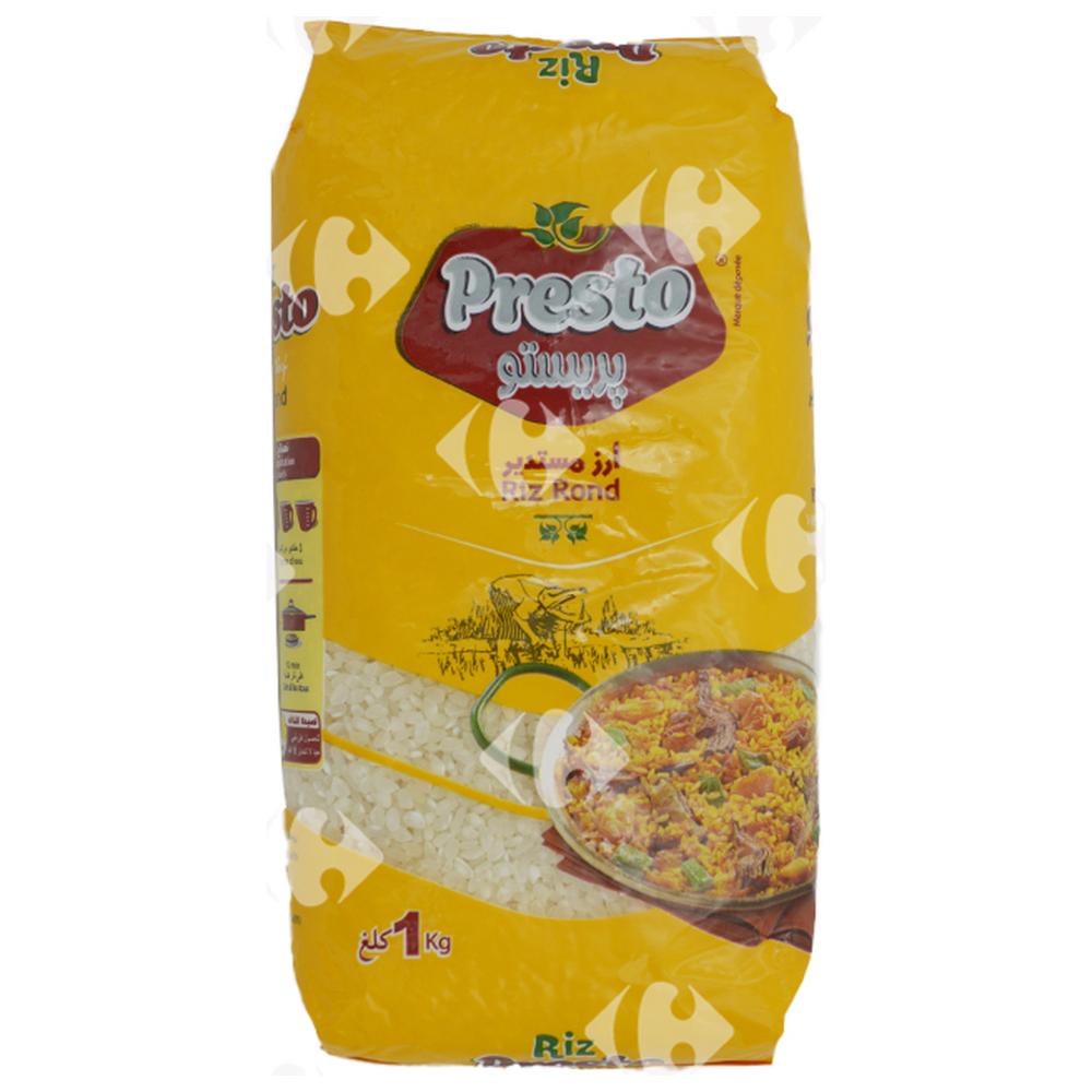 [559431] Riz Rond Blanchi Presto 1kg.