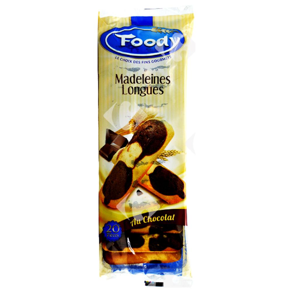 Madeleines Fourrées Chocolat Foody 250g.