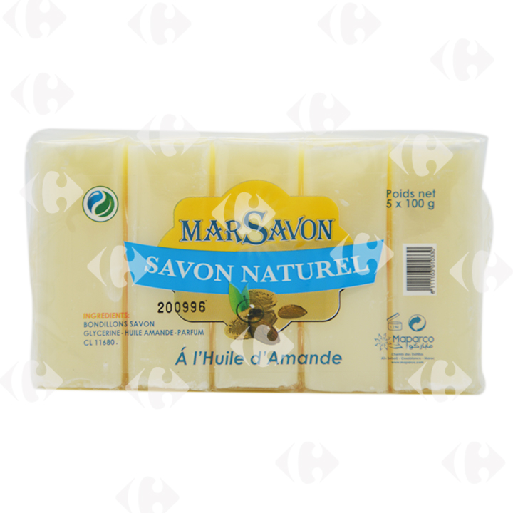 Savon de Marseille Amande Marsavon 5x100g.