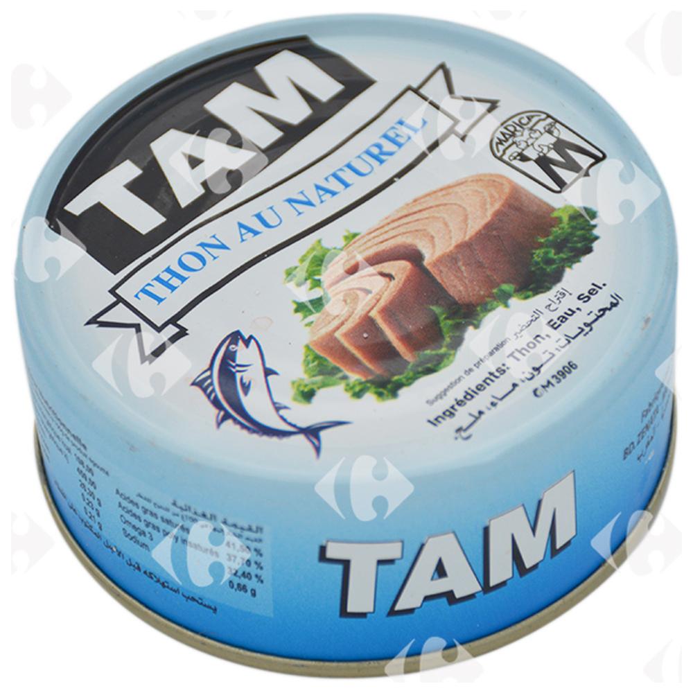Conserve de Thon au Naturel Tam 120g.
