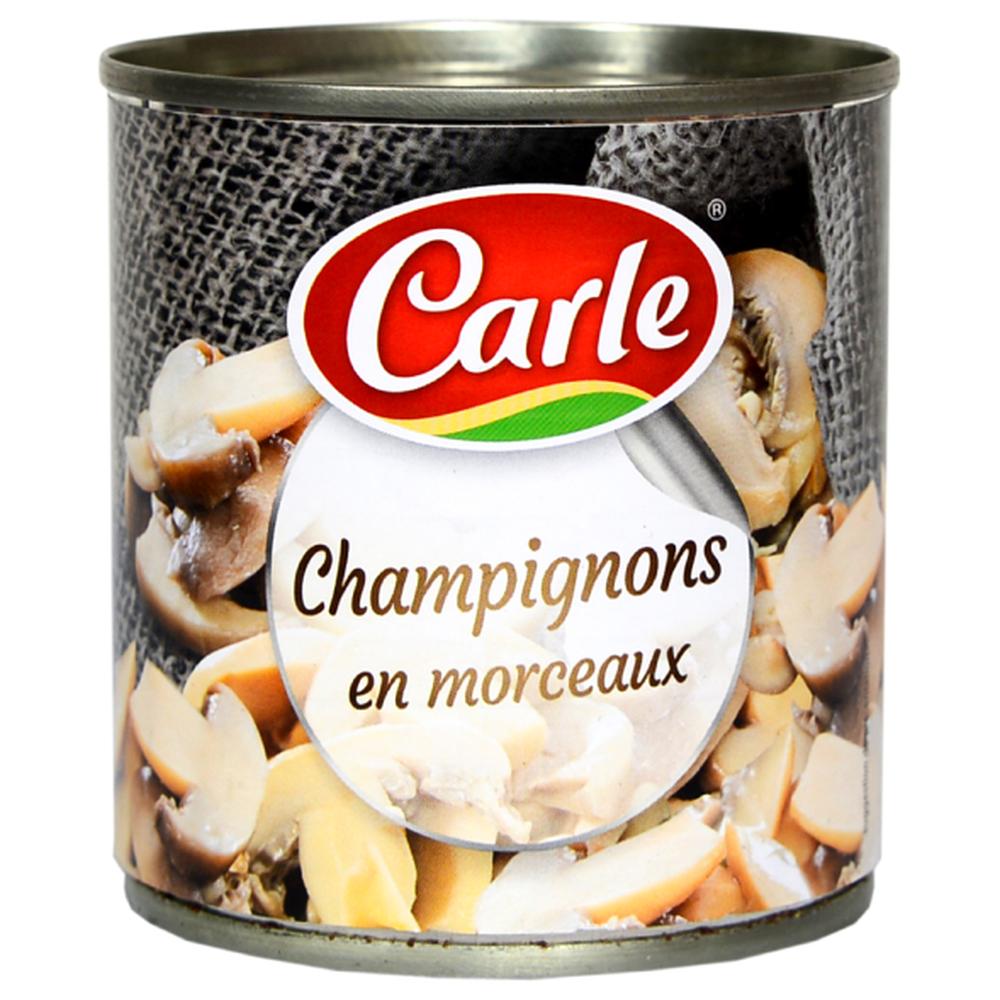 Conserve de Champignons en Morceaux Carle 200g