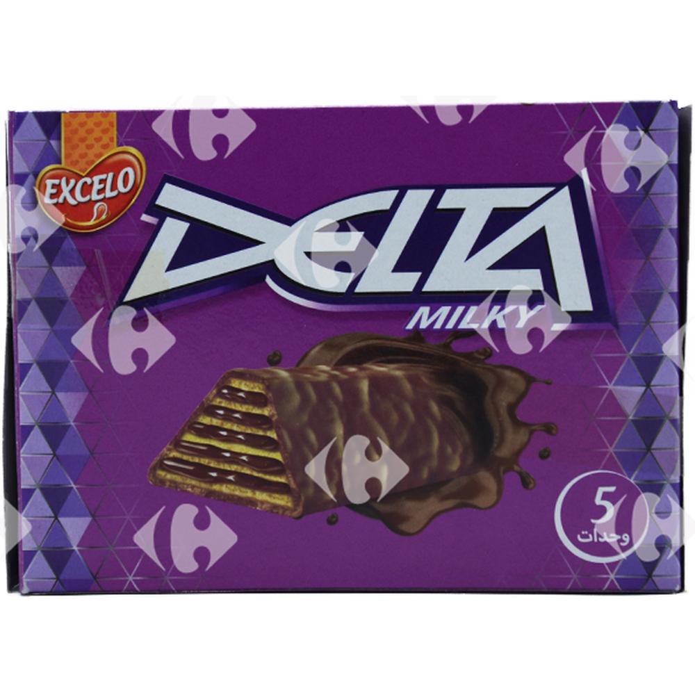 [647468] Pack Biscuits Enrobés Delta Milky 5x39g.