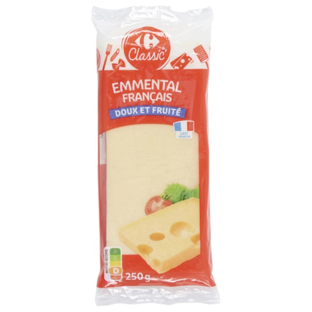 Fromage Emmental Sans OGM en Plaquette Carrefour 250g