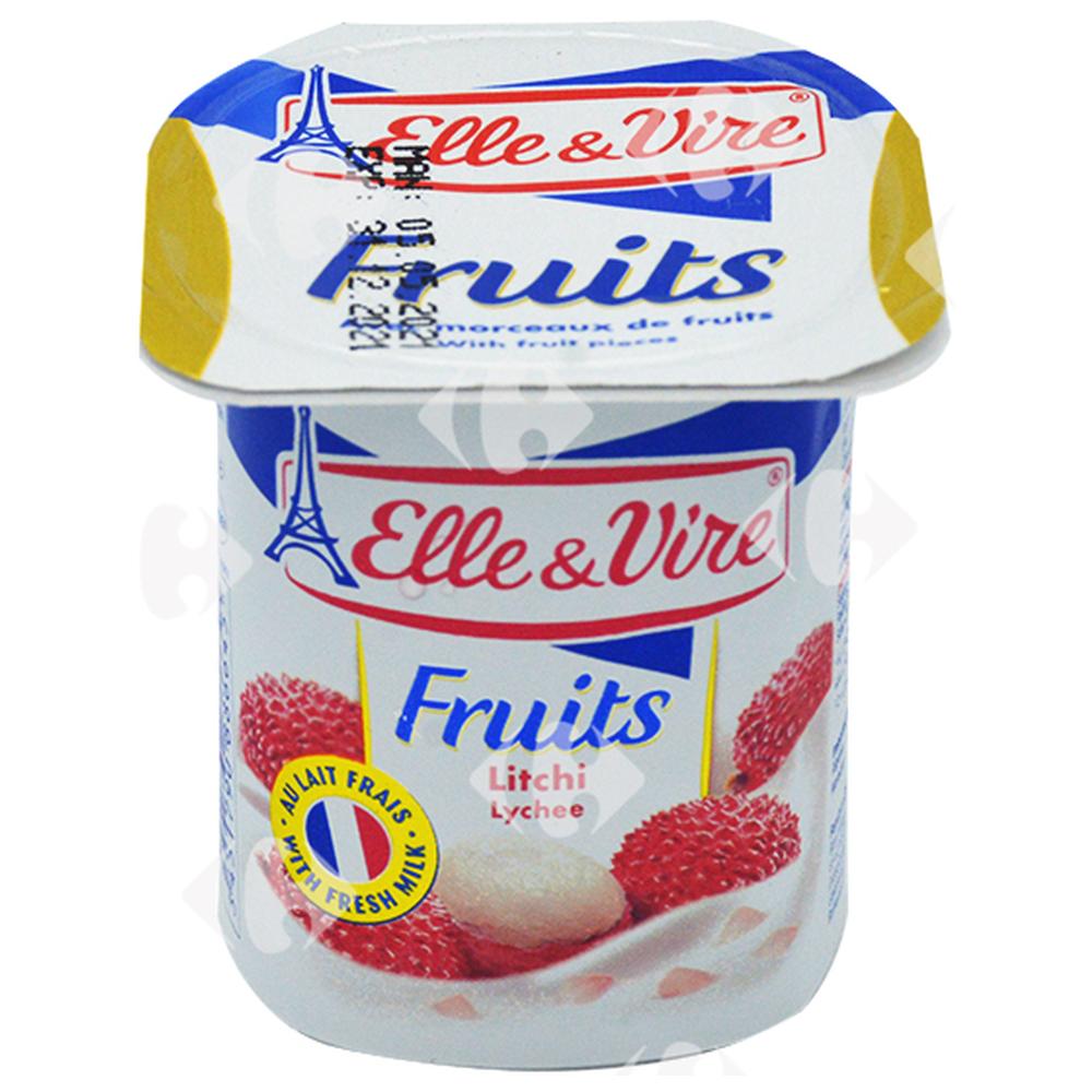 [408321] Dessert Lacté Litchi Elle Et Vire 125g.