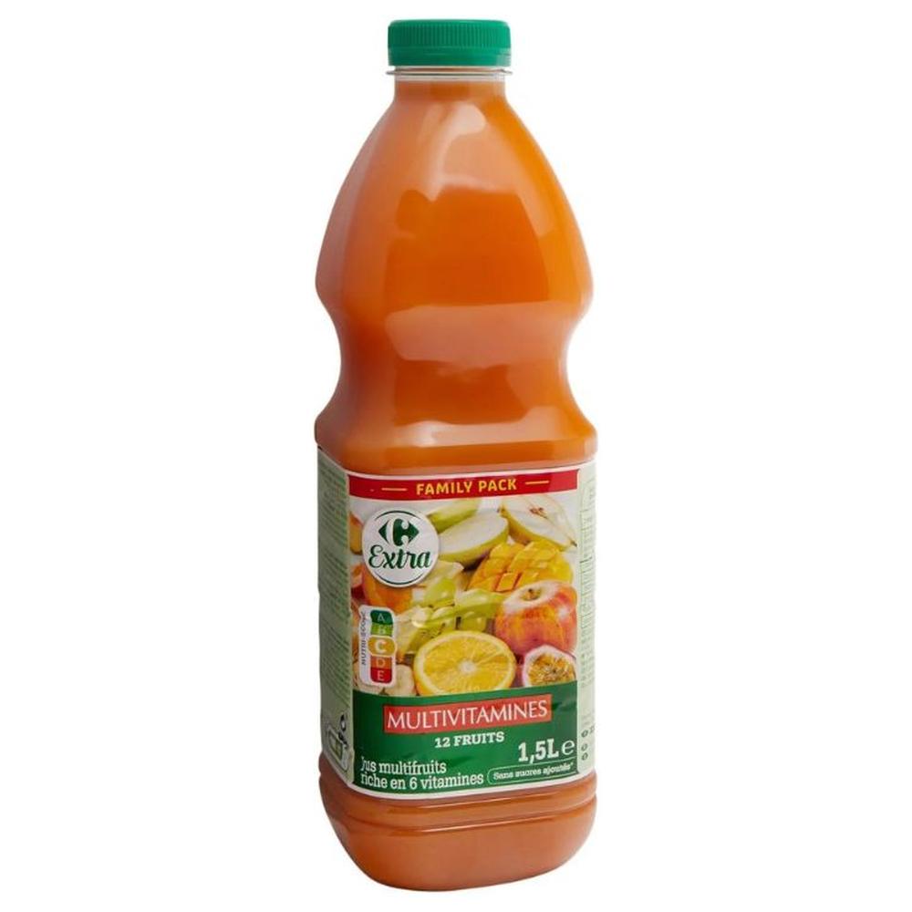 [709007] Pur Jus Multifruits Multivitaminés Carrefour Extra 1,5L