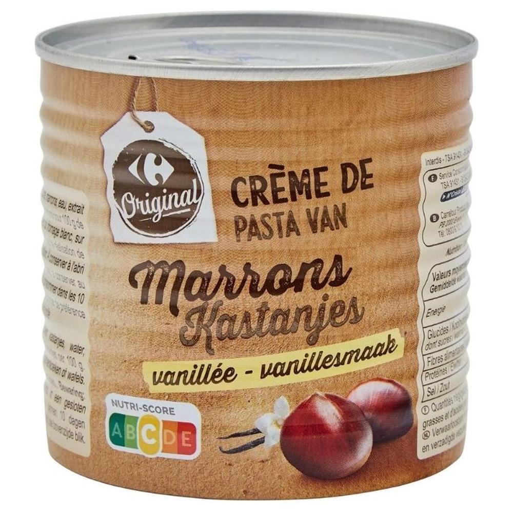 Crème de Marrons Vanillée Carrefour Original 500g