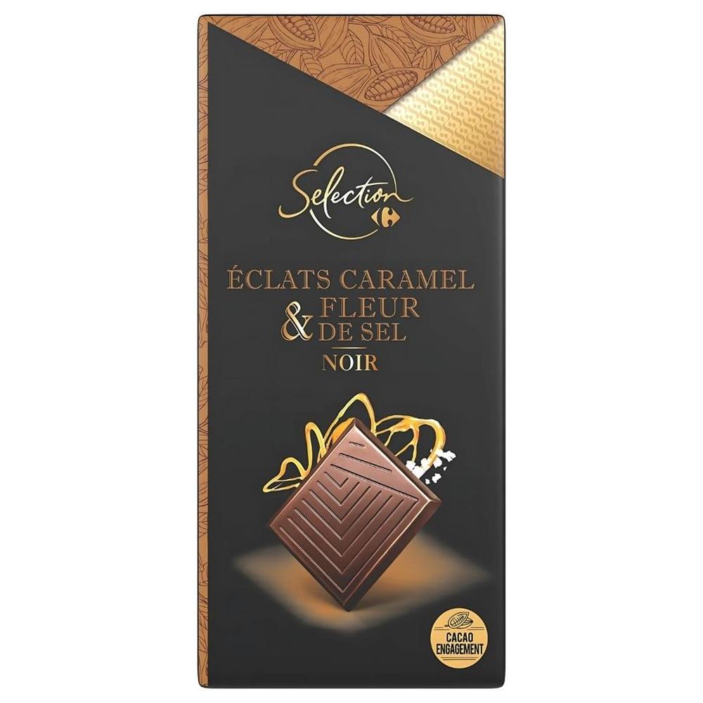 Chocolat Noir Caramel Fleur de Sel Carrefour Selection 100g