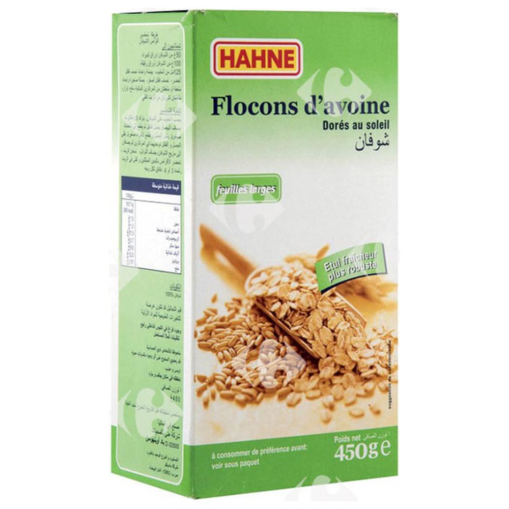 [164676] Flocons d'Avoine Feuilles Larges Hahne 450g.