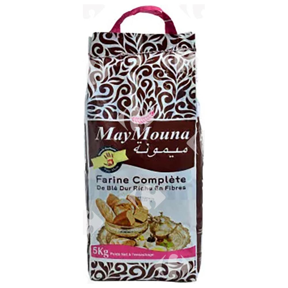 Farine Complète de Blé Dur Maymouna 5kg.
