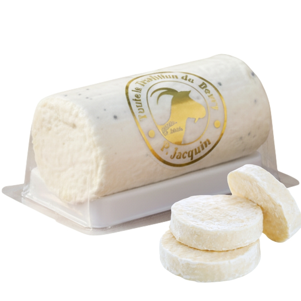 [700245] Fromage Bûchette à la Truffe d'Été 1,25 % Sous Coque Jacquin 200g