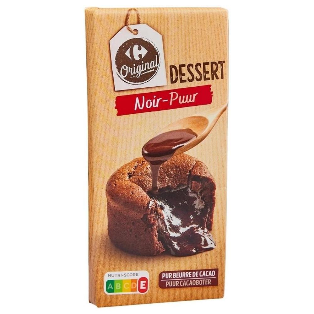 [705000] Tablette Chocolat Noir Dessert Carrefour Original 200g