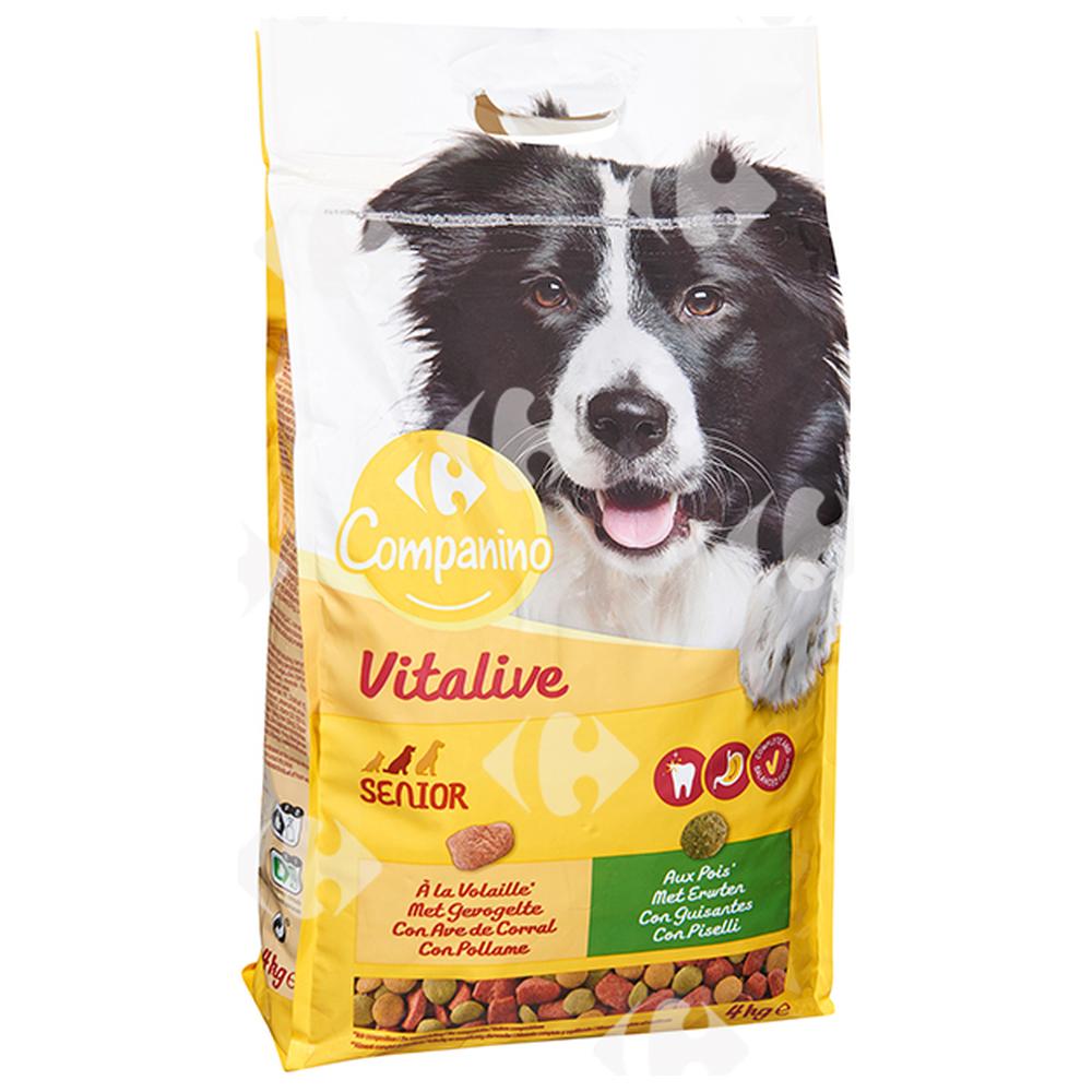 Croquettes pour Chiens Seniors Carrefour 4kg