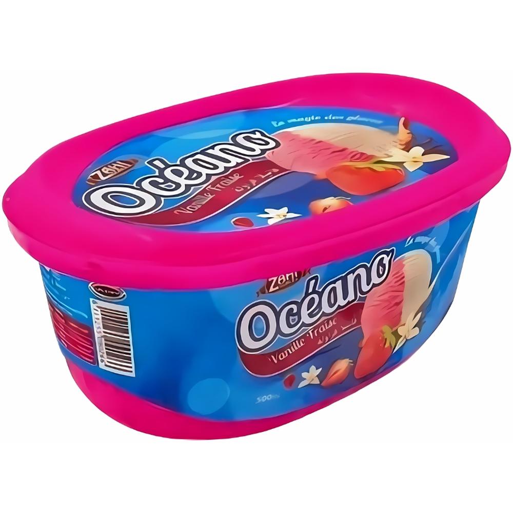 [404902] Crème Glacée Océano Vanille Fraise 1/2L